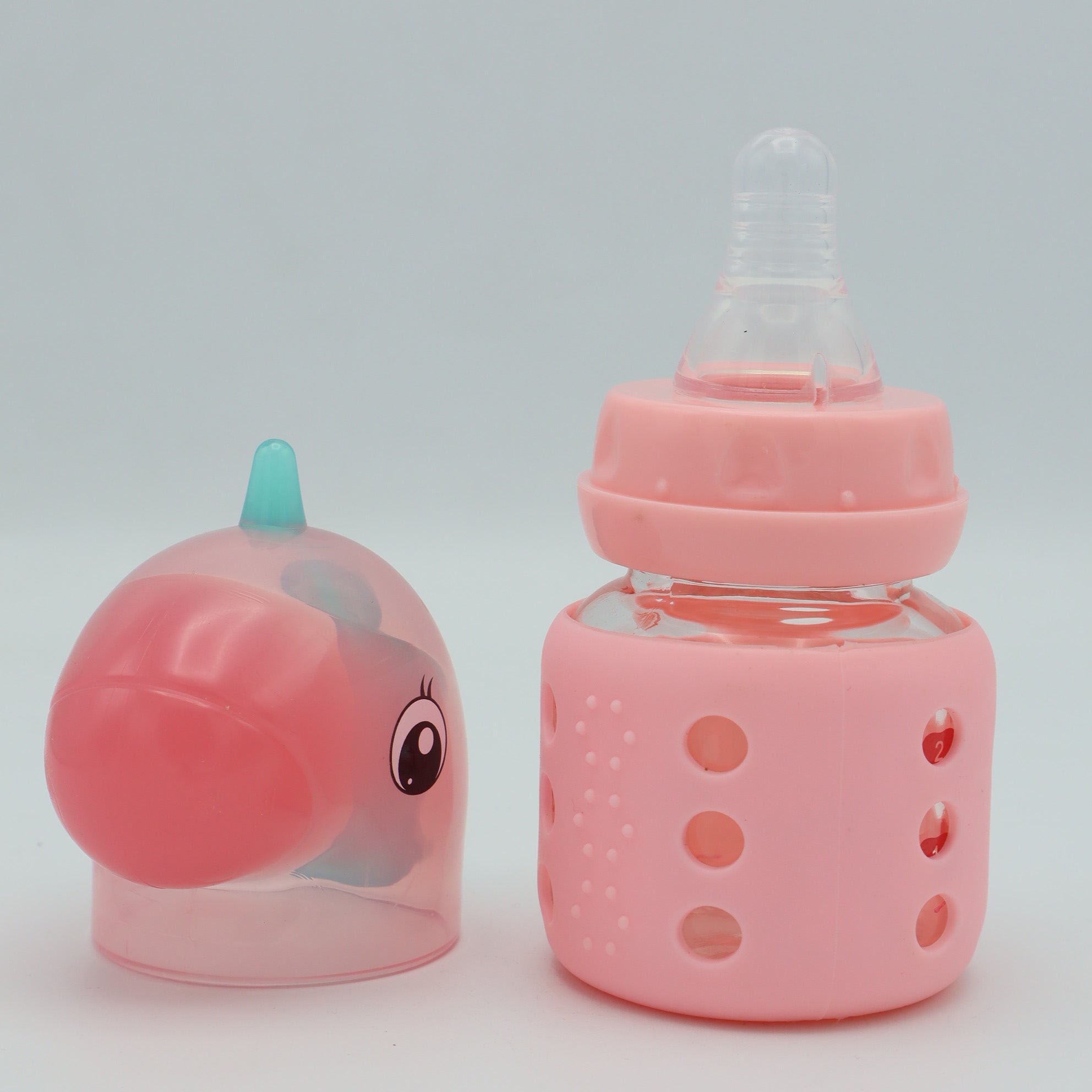 Baby Glass Bottle Pink Color 60ml by FISH
