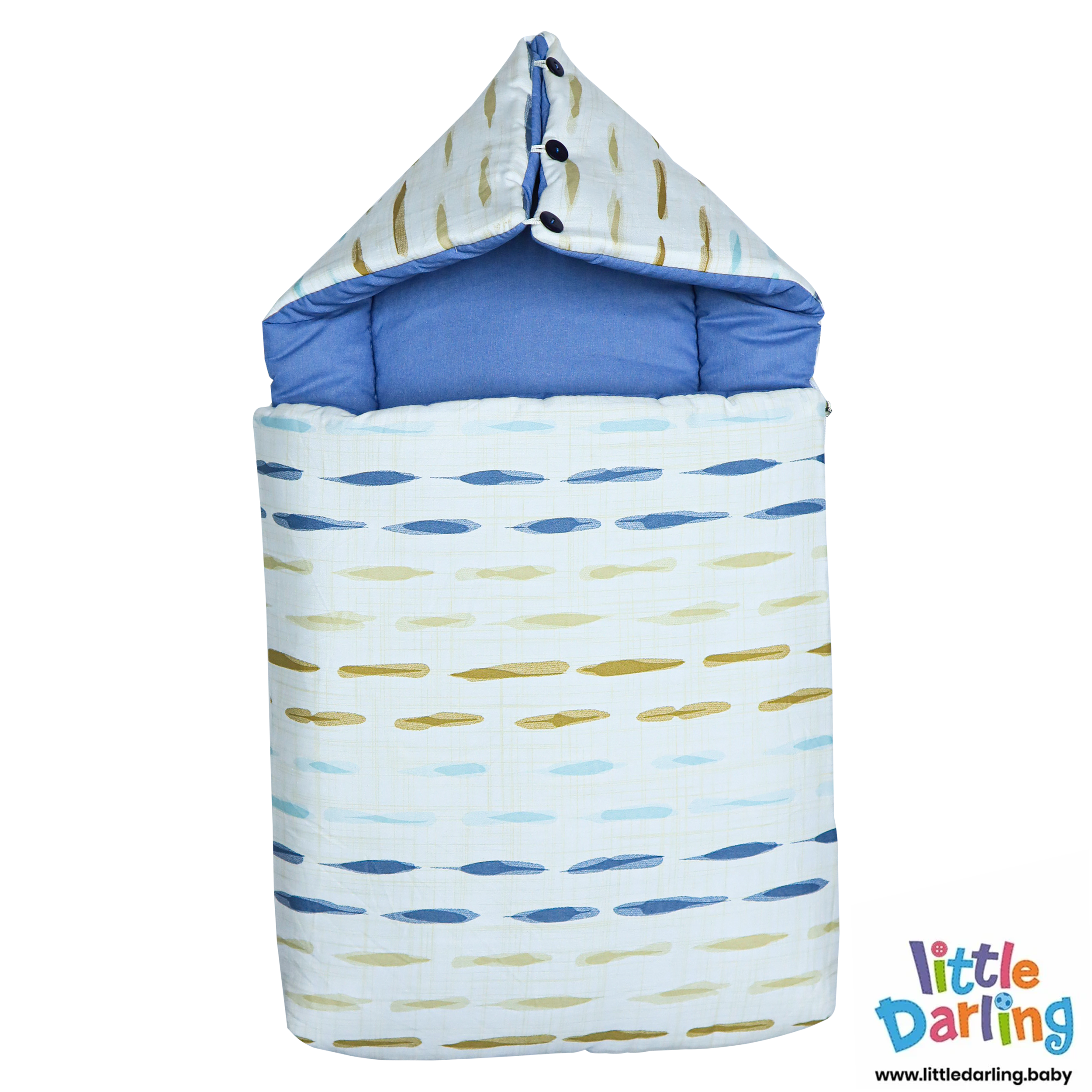 Baby Carry nest Hooded Earthy Brushstrokes by Little Darling