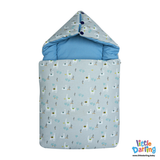 Baby Hooded Carry nest Mountain & Animal Print | Little Darling