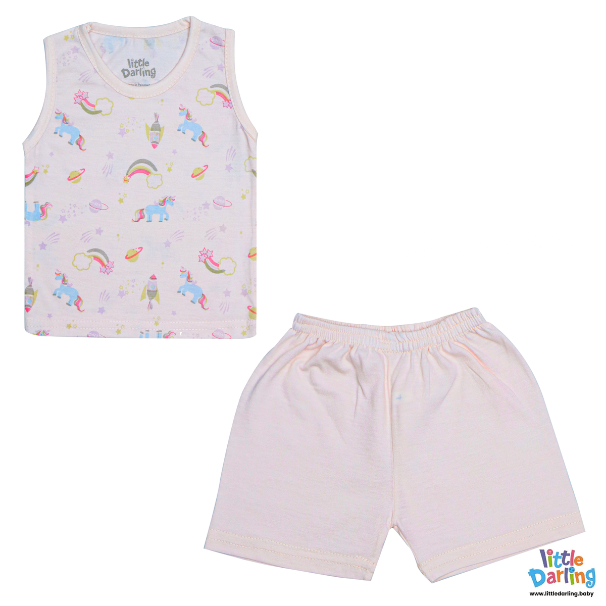 Baby Sando Suit Unicorn Print | Little Darling Price in Pakistan