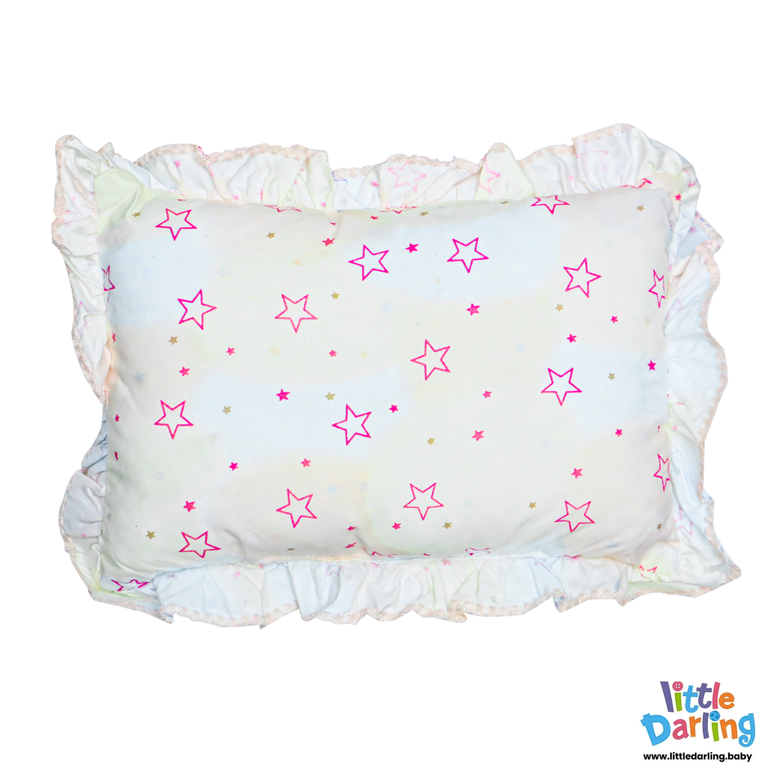 Baby Head Pillow Set PK Of 3 Star Print by Little Darling