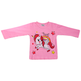Kids Trendy Night Suit Full Sleeve Unicorn Print