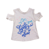 Kids Stylish 3-Piece Outfit – Top & Blue Sequin Set