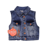 Kids Stylish 3-Piece Outfit – White Top & Blue Sequin Set