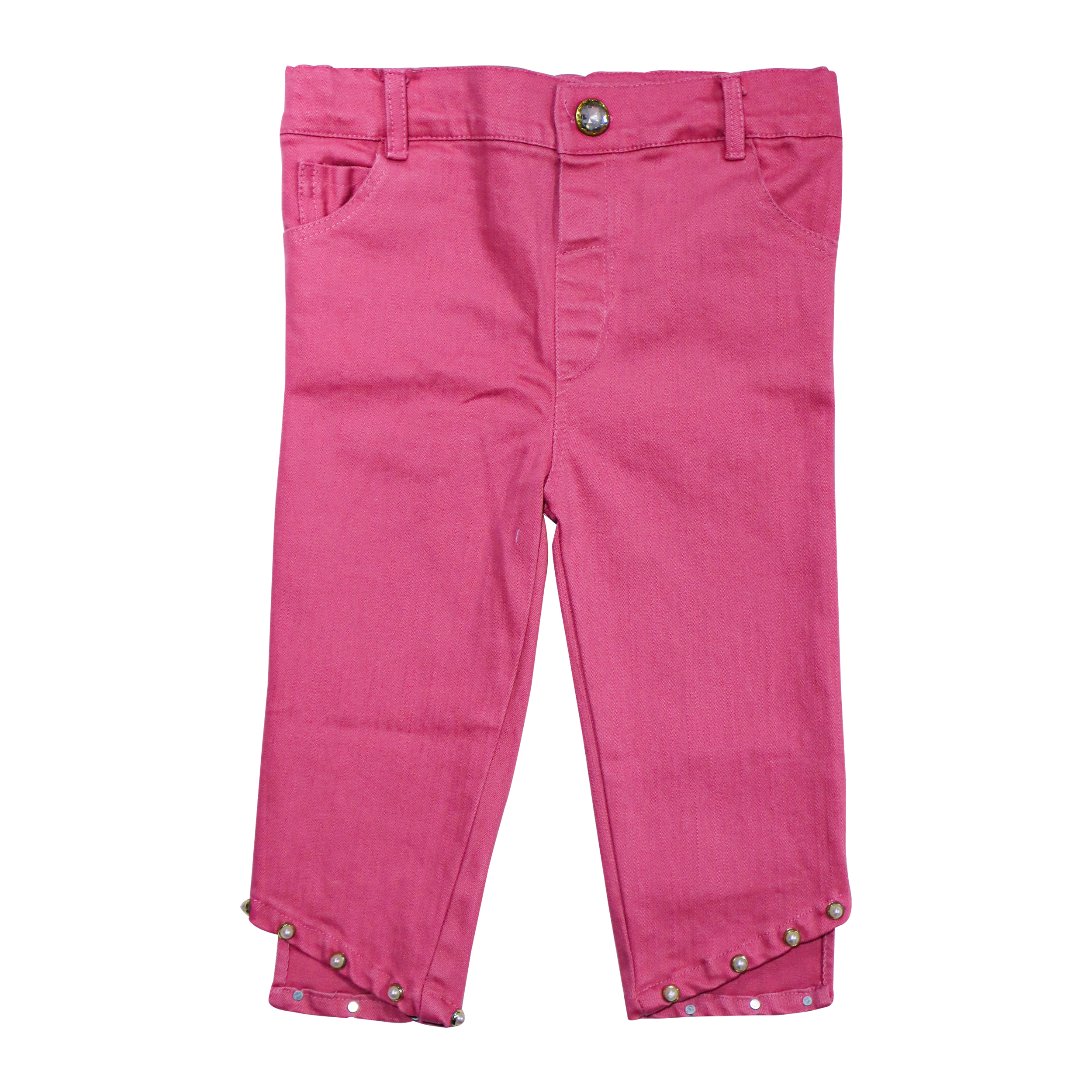 Baby Girls Cotton Pant Pink Color by Little Darling