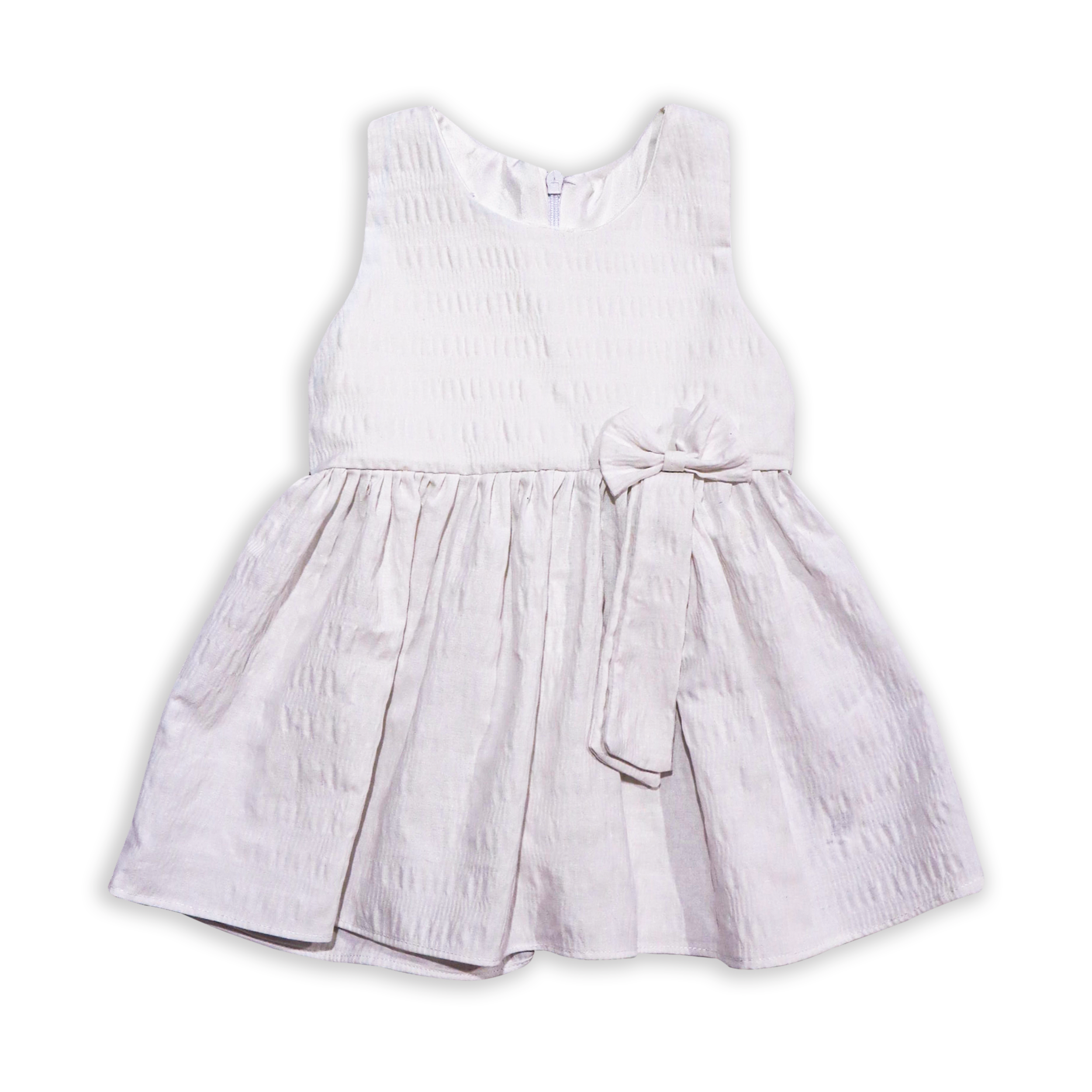 Cotton Girls Frock With Bow