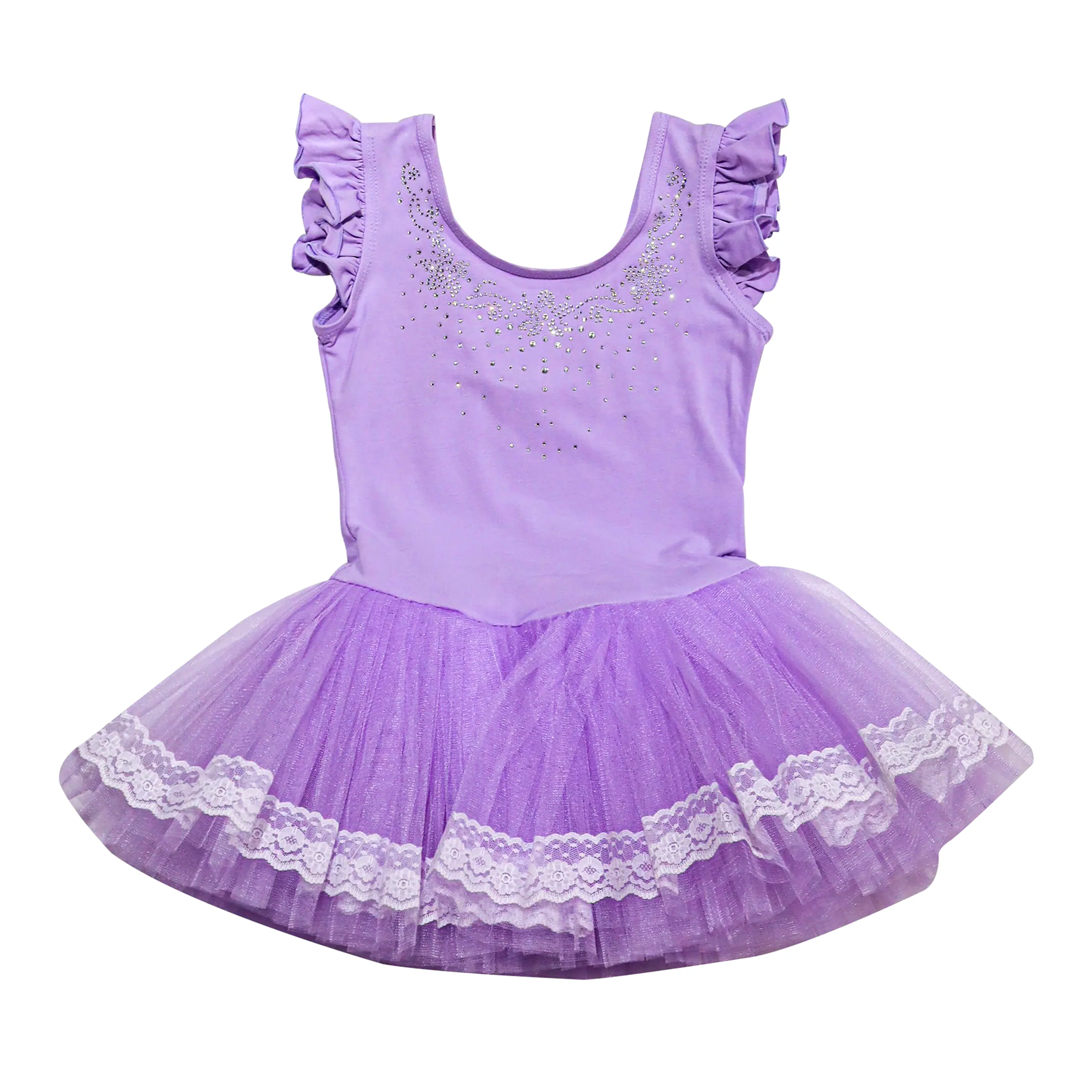 Cotton Girls Frock Sleeveless With Net