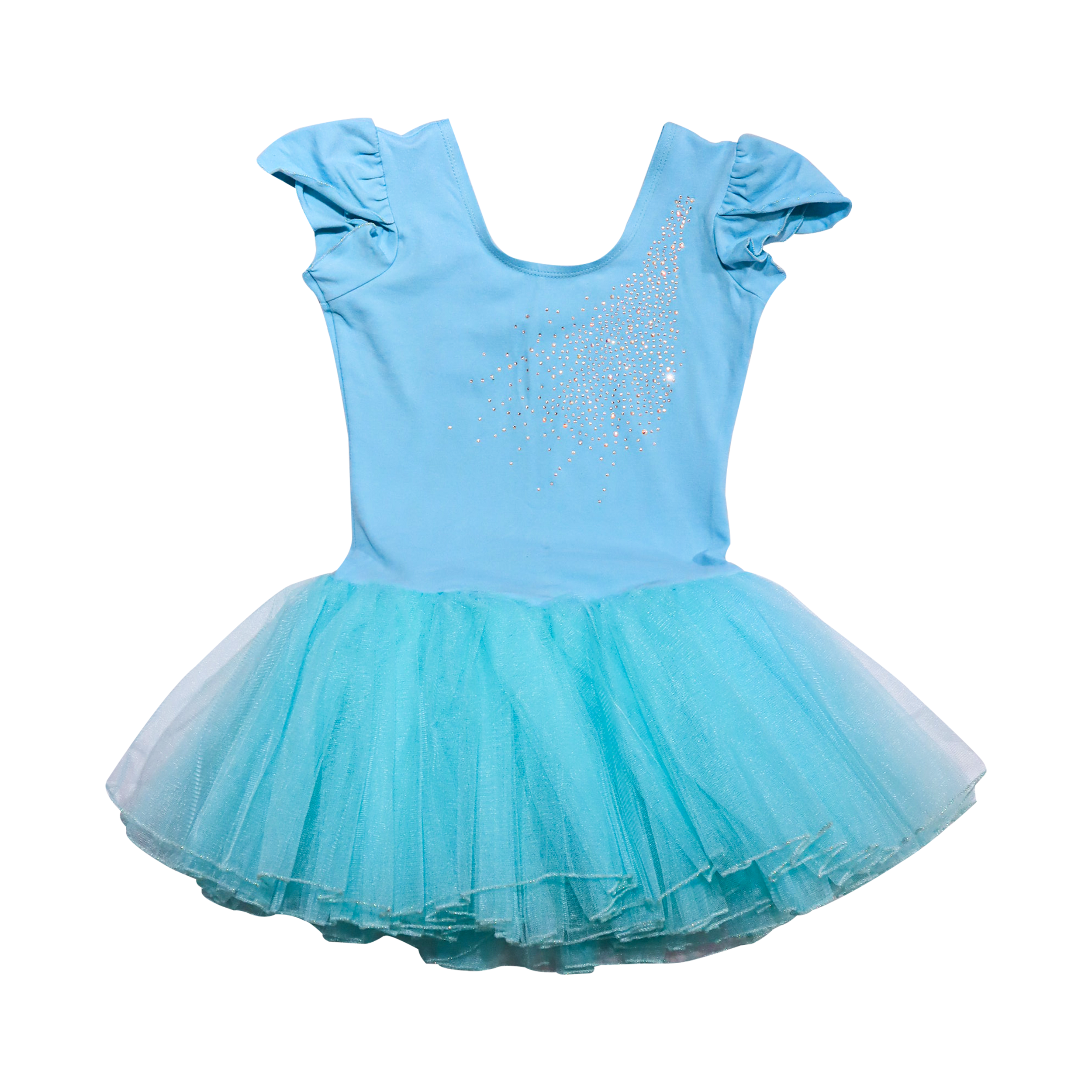 Cotton Girls Frock Sleeveless With Net
