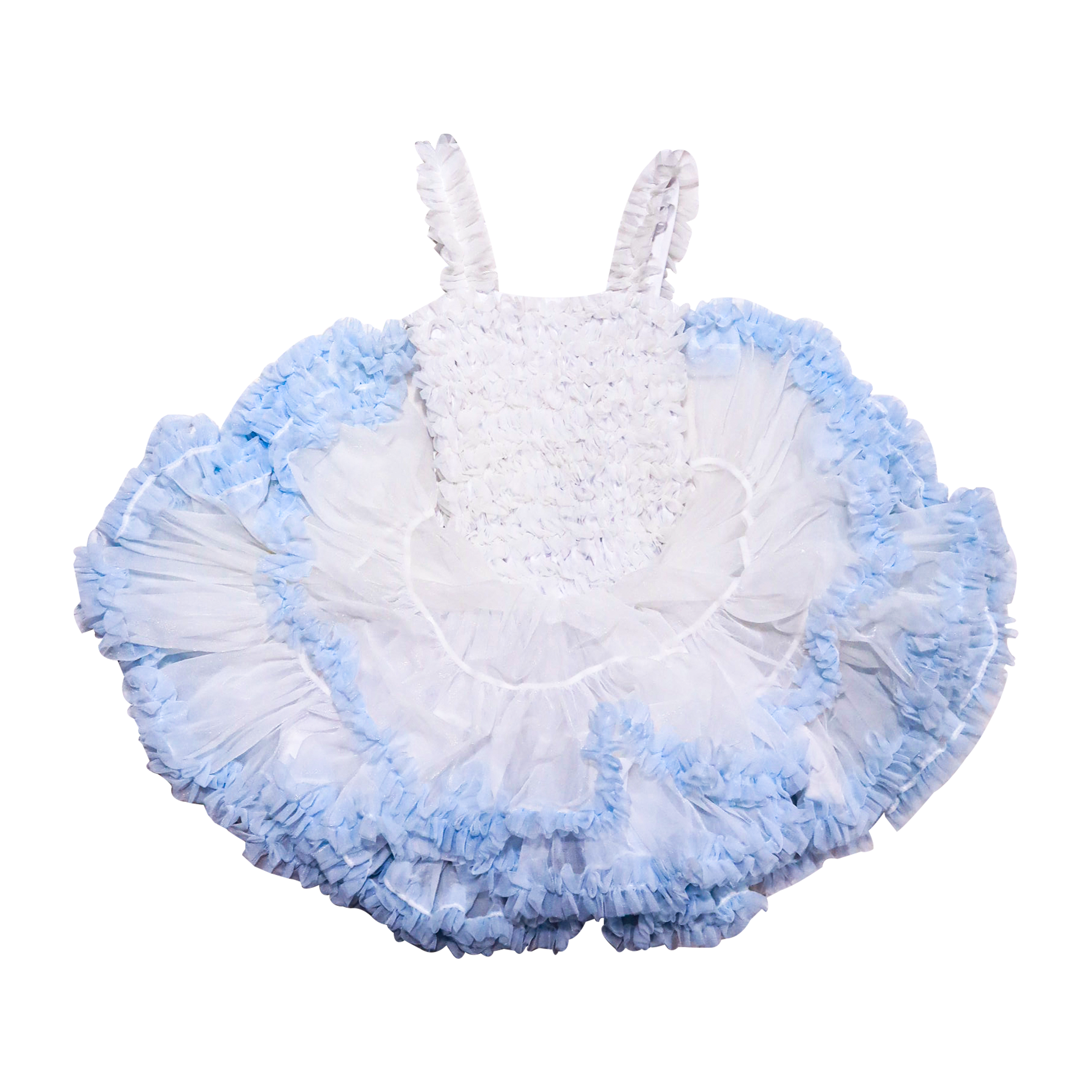 Girls Frock Sleeveless With Net