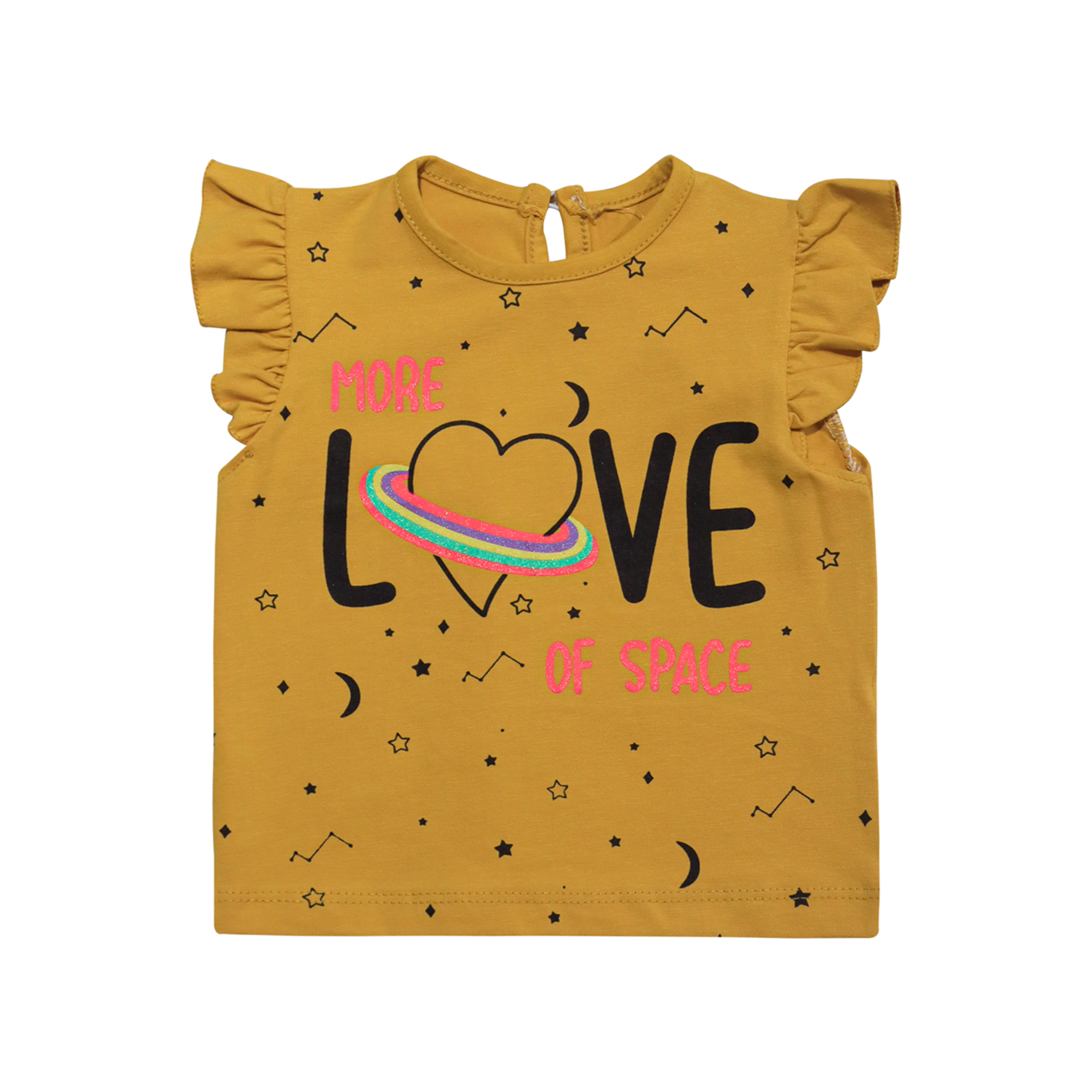 Girls Outfit Set Yellow Color