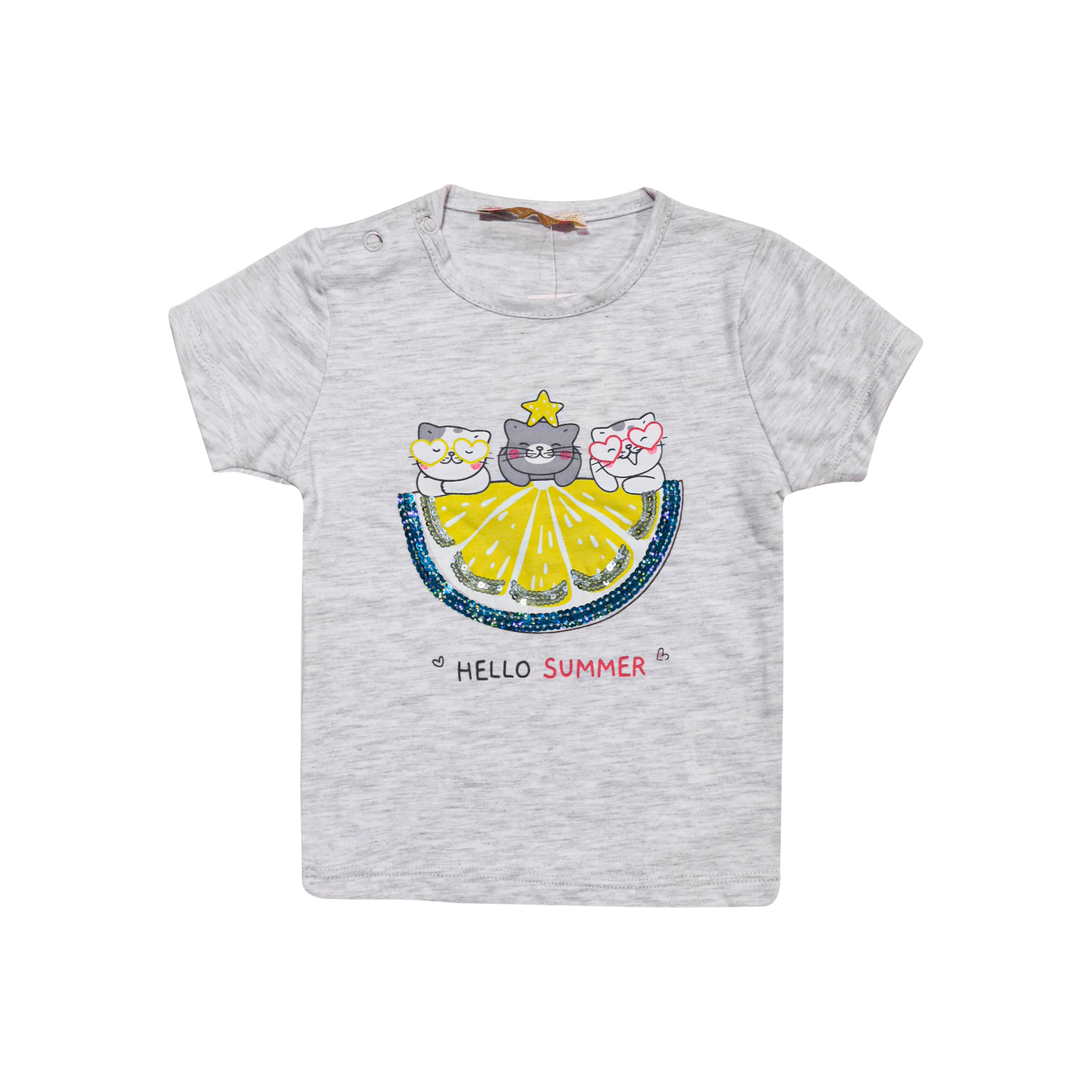 Girls Outfit Set Cute Cat Print