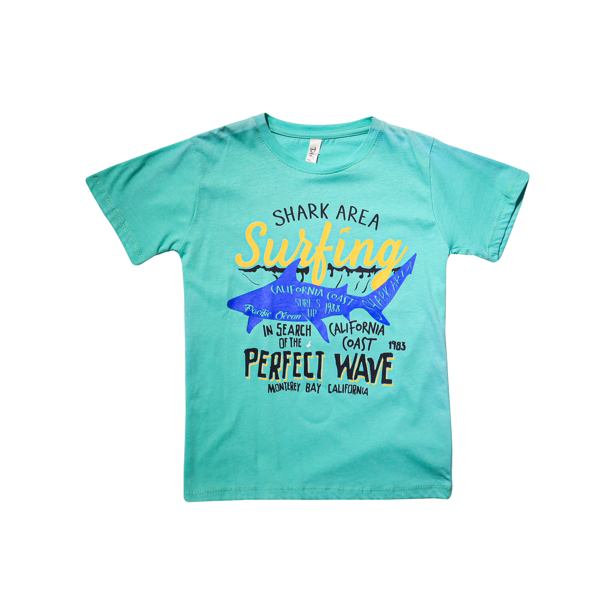 Kids T-Shirt Sea Green Color by Little Darling