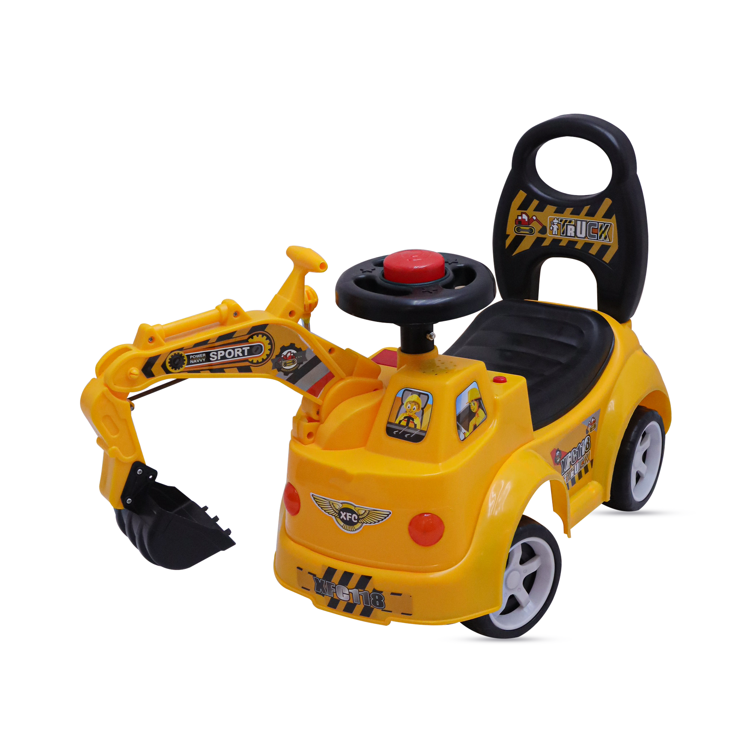 Kids Ride-On Excavator – Digger Truck Toy