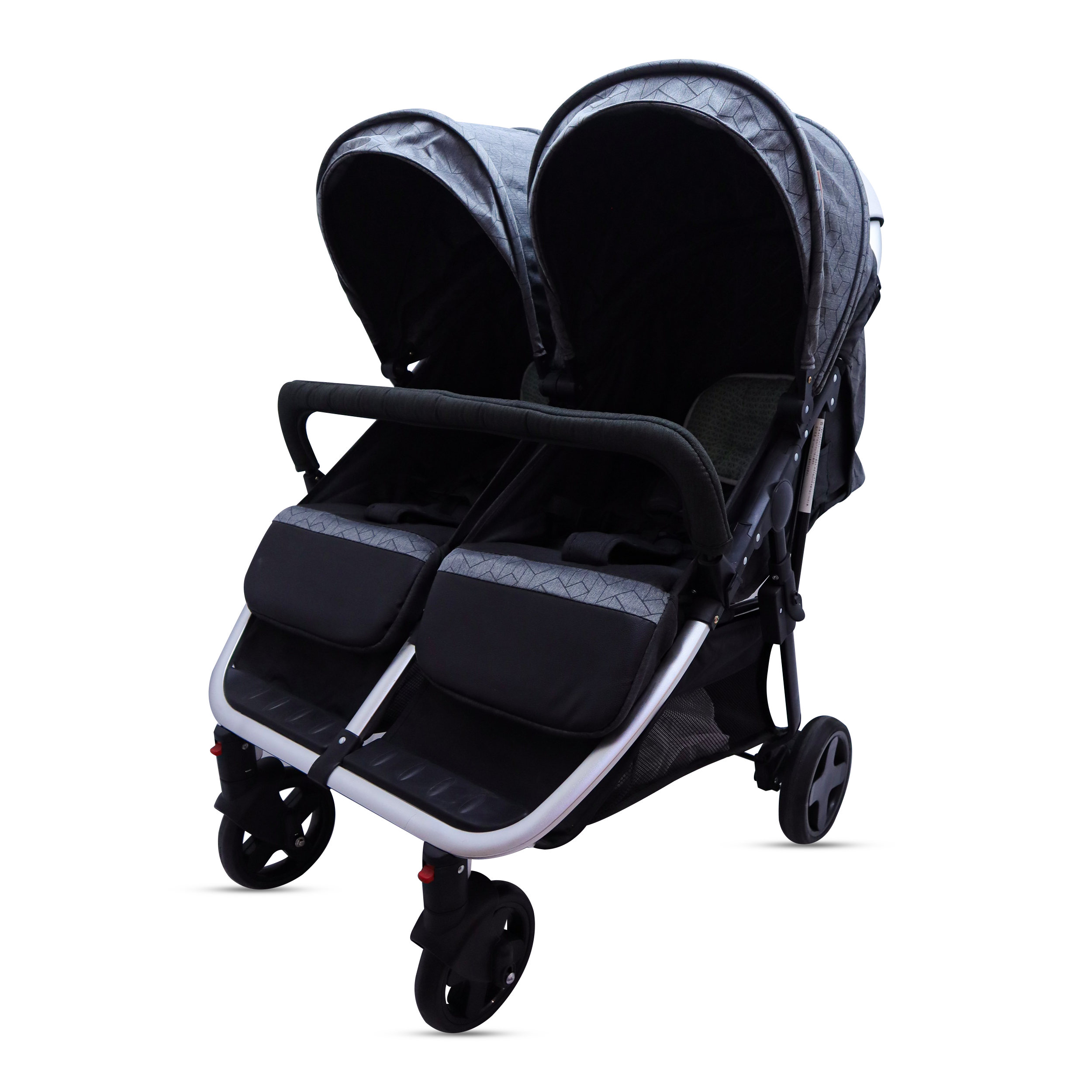 Baby Stroller Grey & black Color Twin Stroller