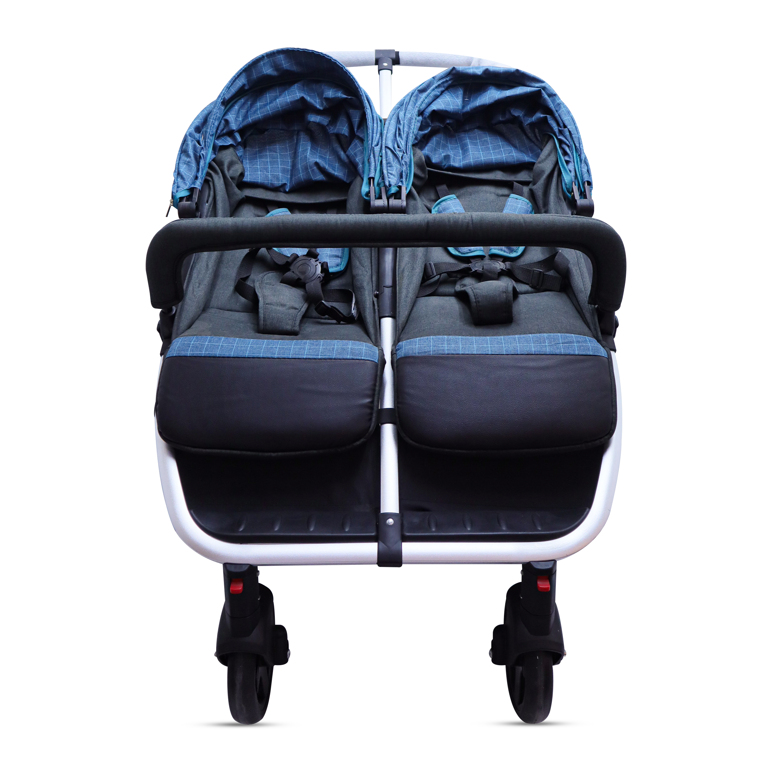 Baby Stroller blue & Gray Color Twin Stroller