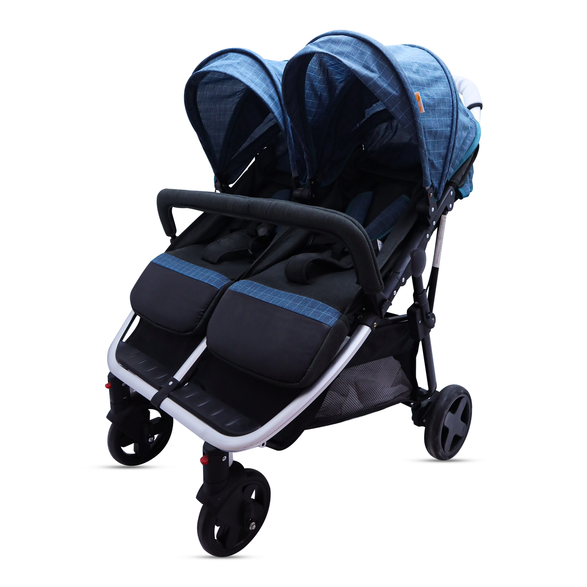Baby Stroller blue & Gray Color Twin Stroller Price in Pakistan