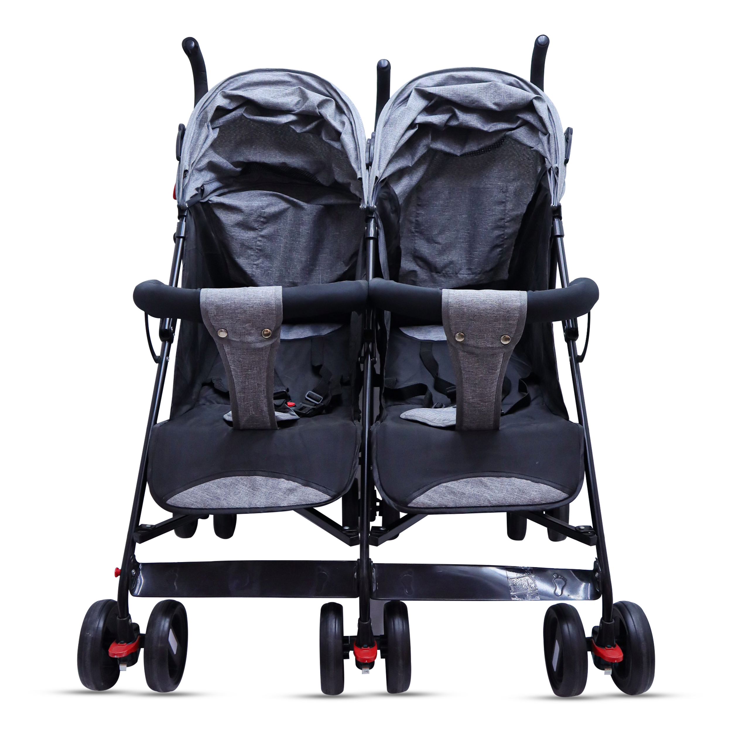 Baby Stroller Gray Color Twin Stroller