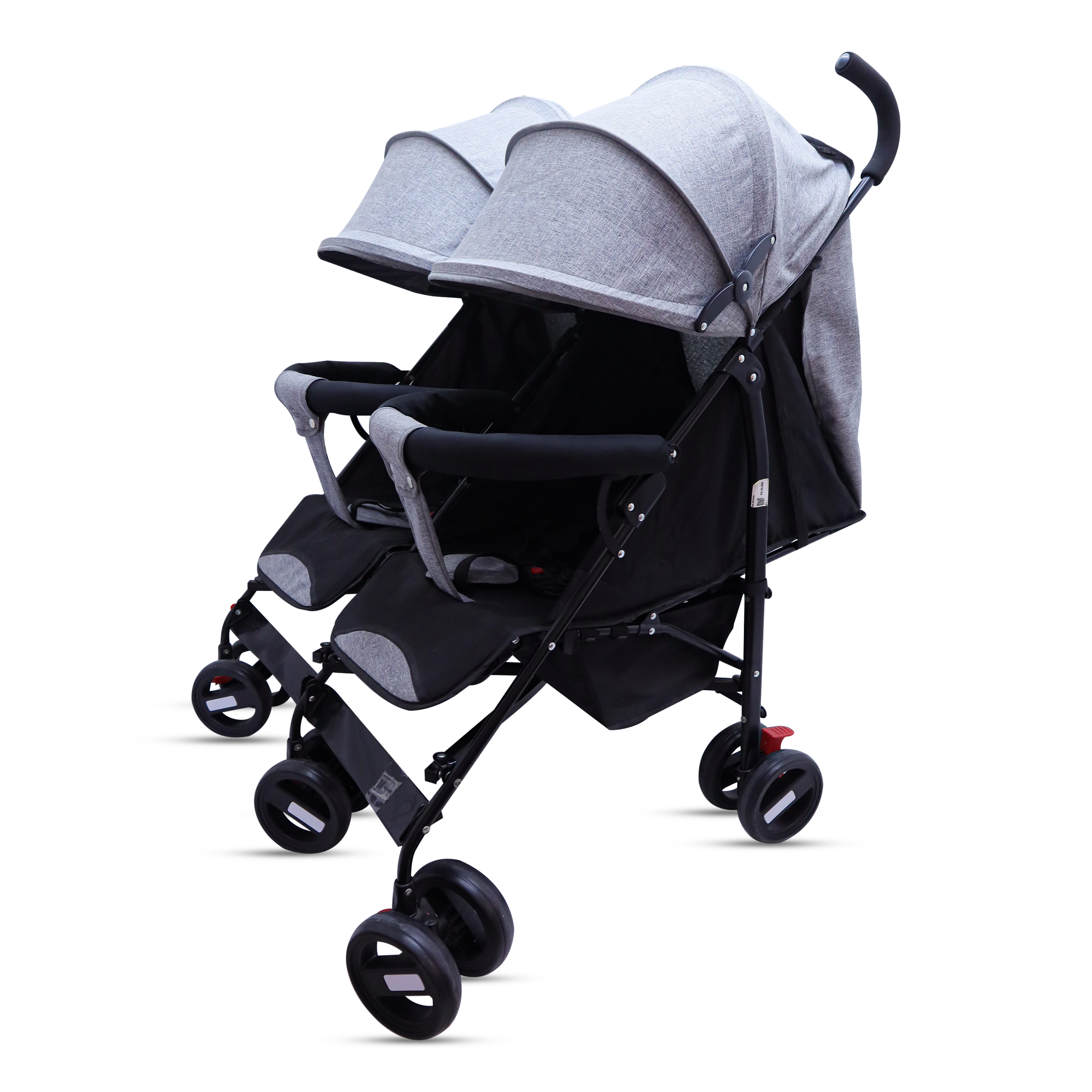Baby Stroller Gray Color Twin Stroller