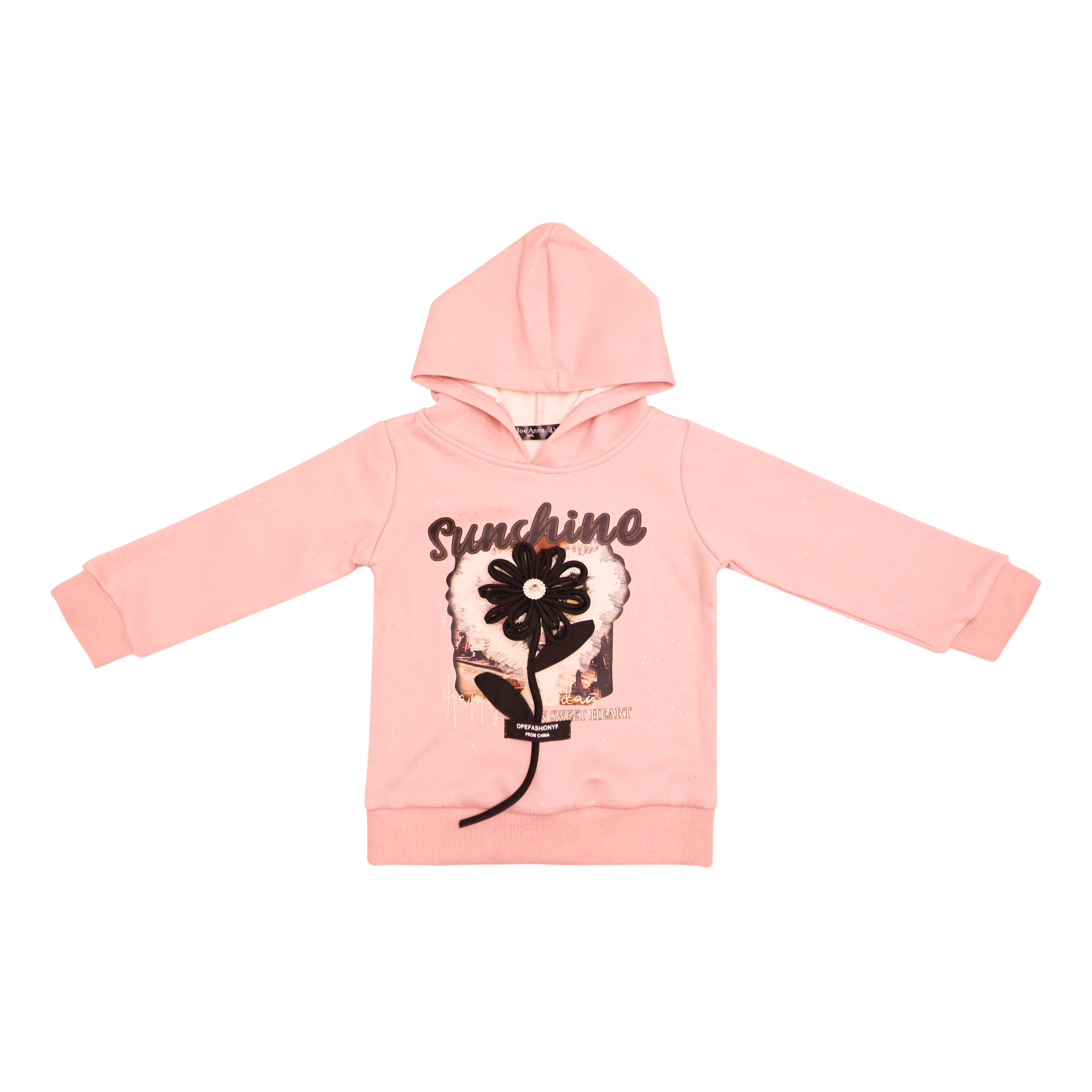 Girls Hoodie Suit Sunshine Print