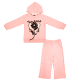 Girls Hoodie Suit Sunshine Print
