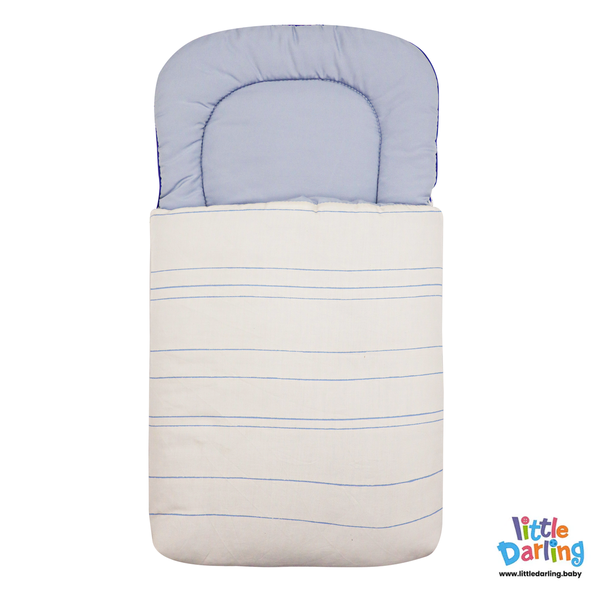 Baby Carry Nest Plain Striped White Color | Little Darling Price in Pakistan