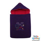 Baby Hooded Carry nest Car Embroidery | Little Darling