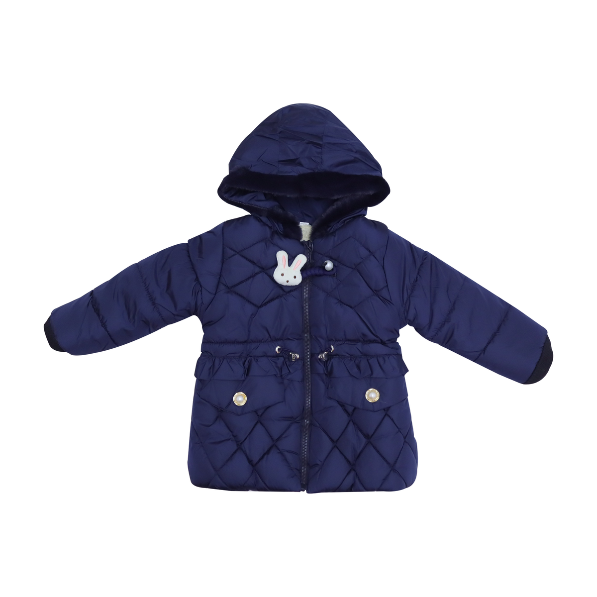 Kids Hooded Puffer Jacket Navy Price in Pakistan
