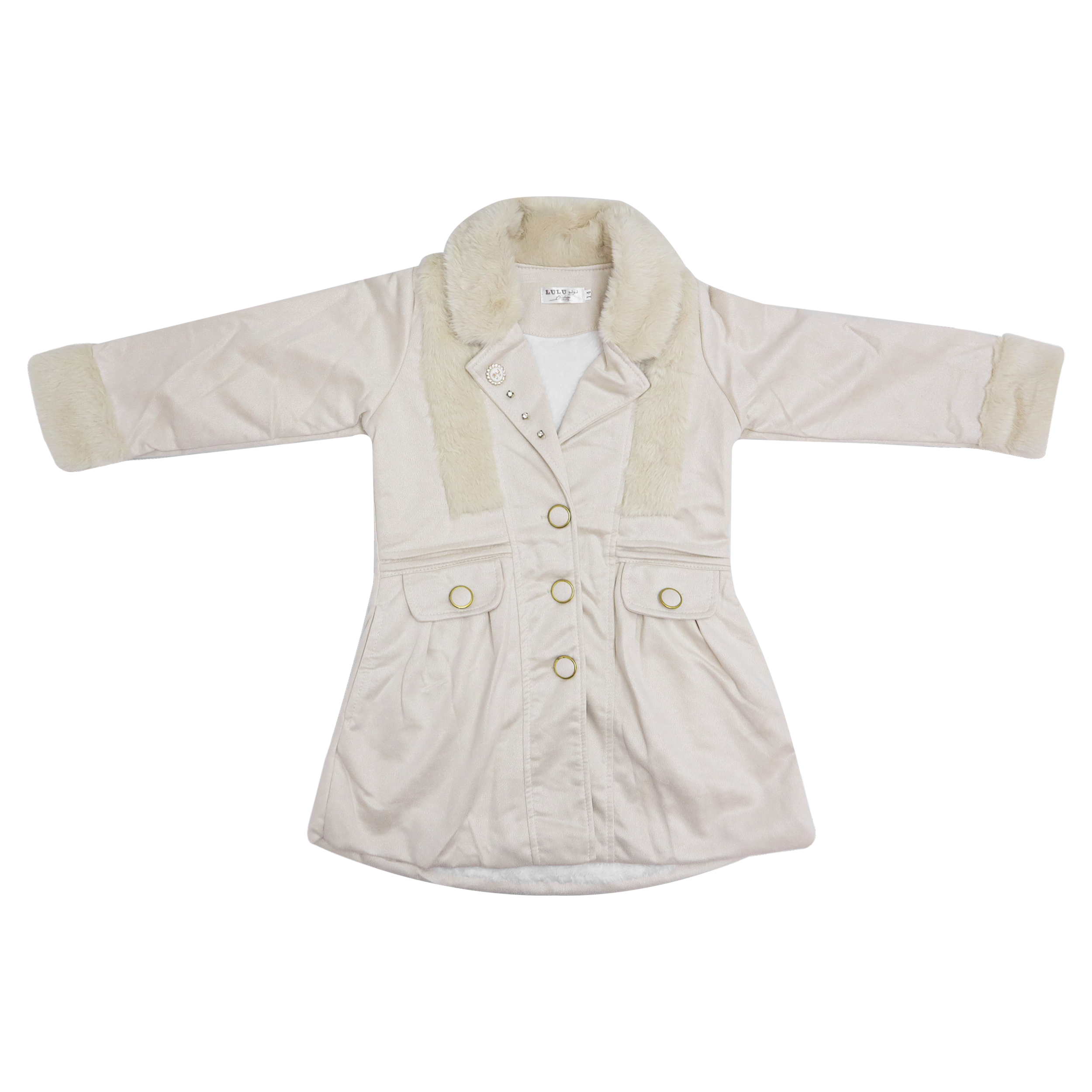 Girls Faux Fur Winter Coat