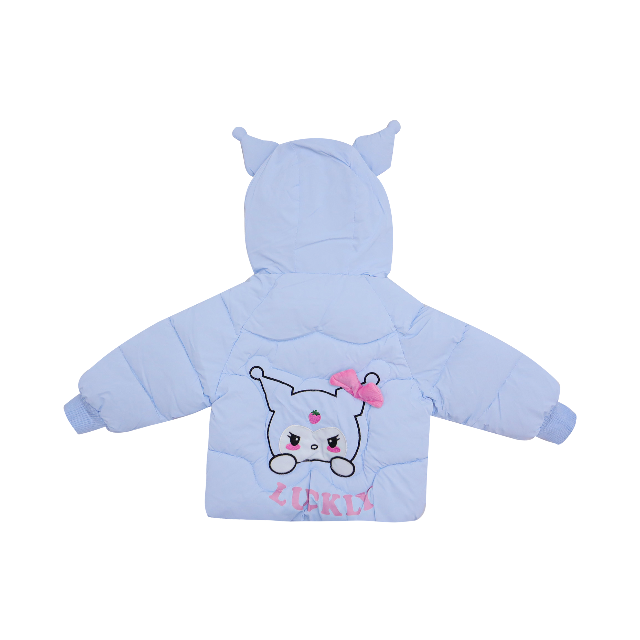 Hooded Jacket Meow Embroidery