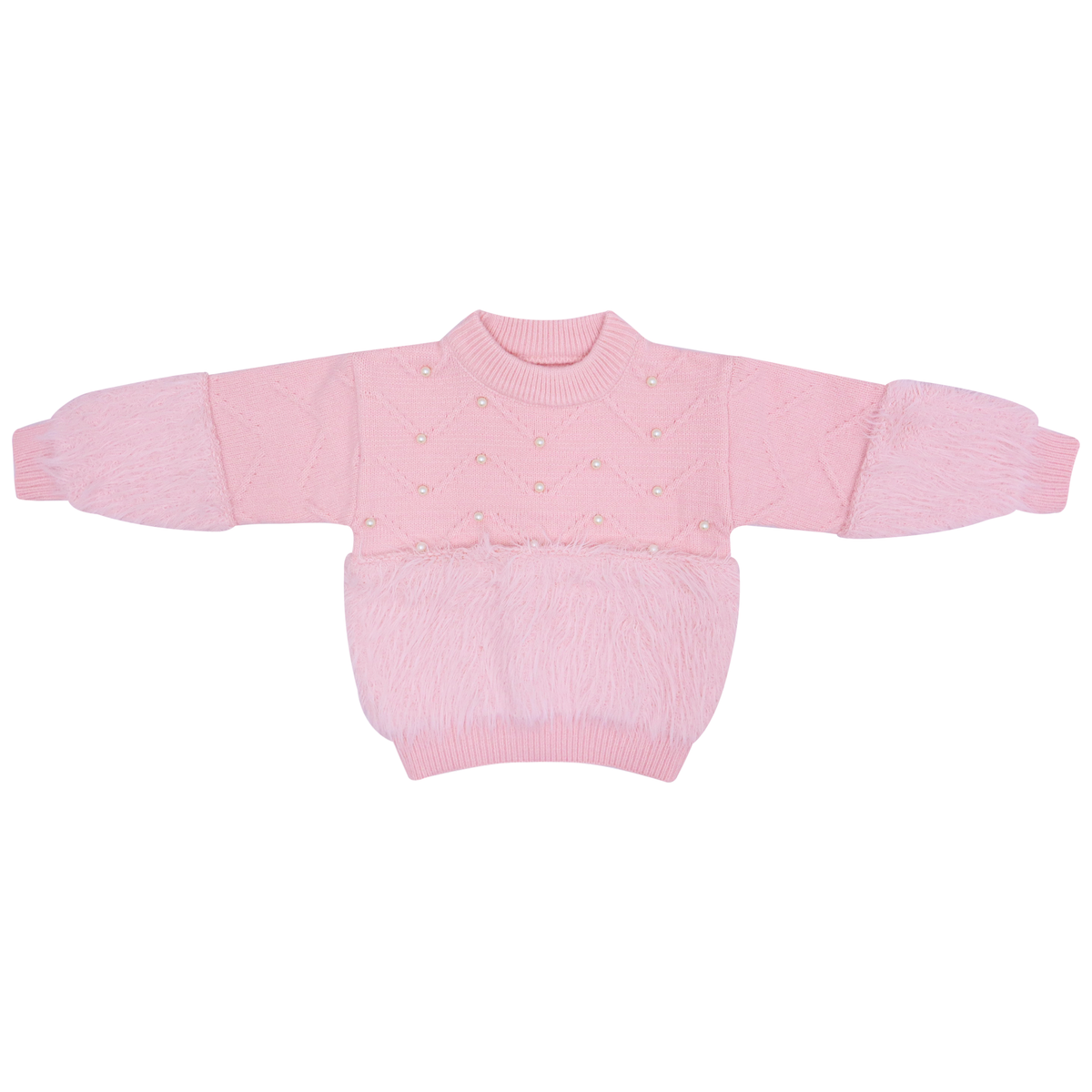 Baby Sweater Faux Fur & Pearl Embellishments Price in Pakistan