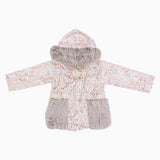 Girls Floral Winter Suit with Fur