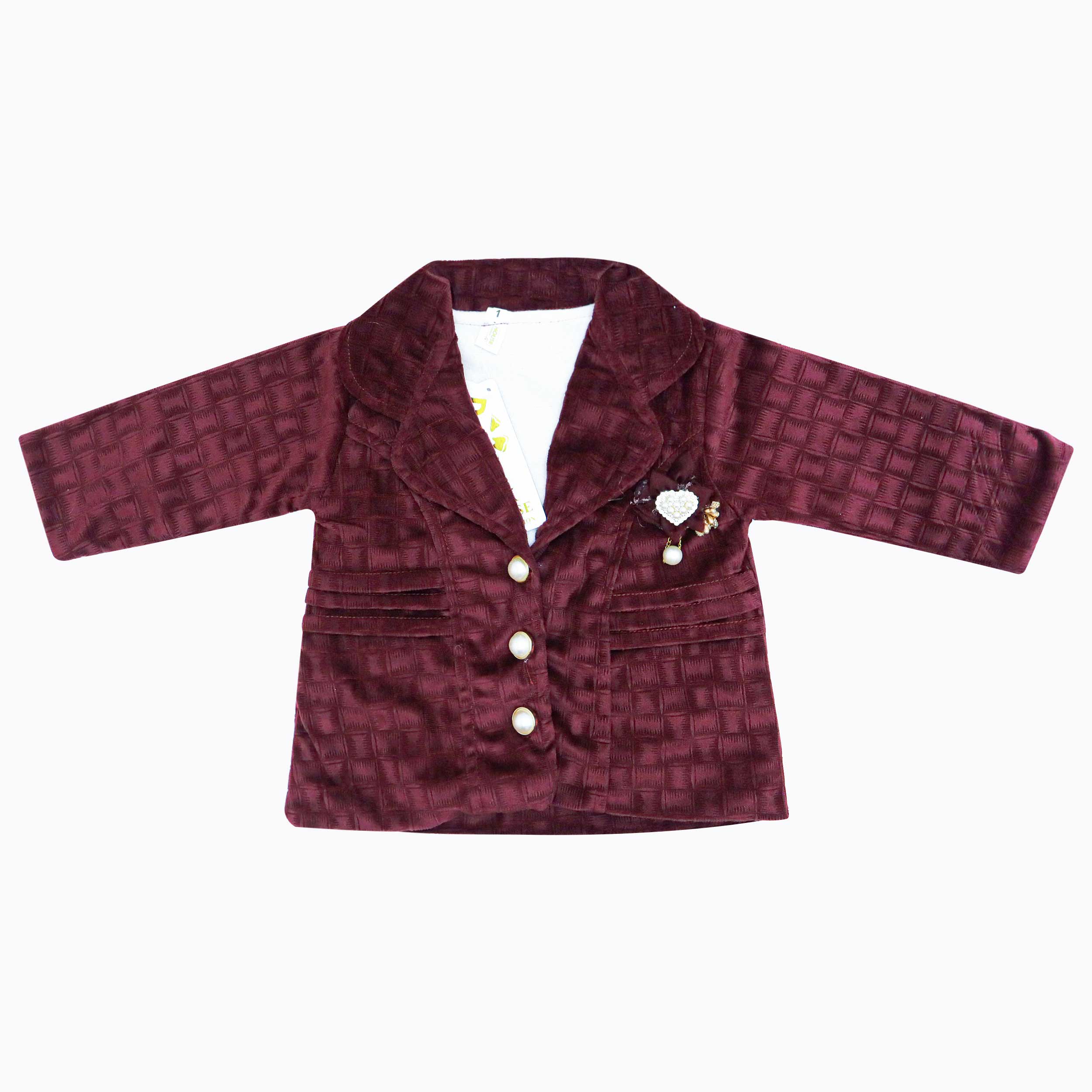 Baby Girl Pink 3-Piece Winter Set Red