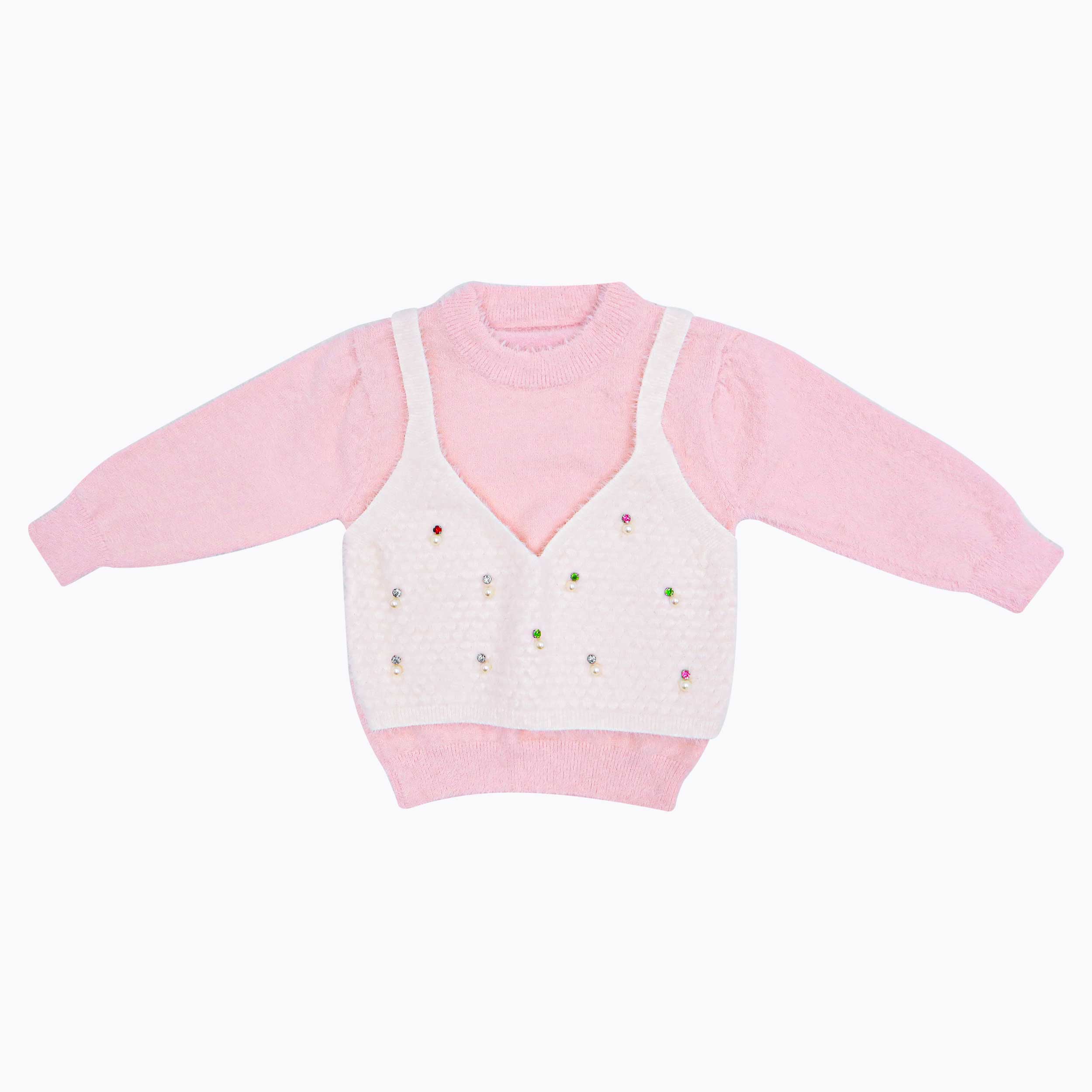 Baby Girl Pink Knit 2-Piece Set