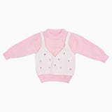 Baby Girl Pink Knit 2-Piece Set