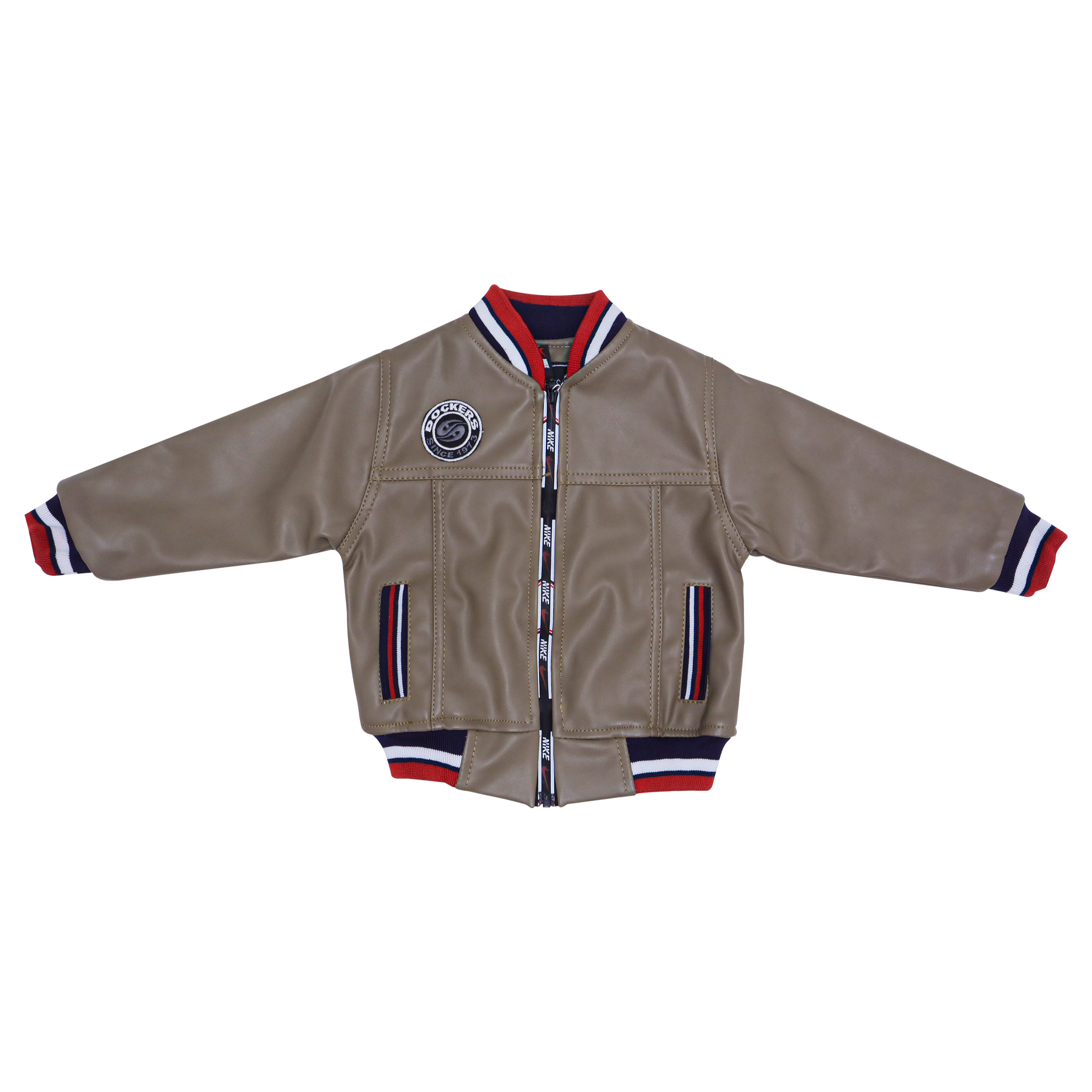 Boys Stylish Faux Leather Jacket