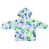 Kids Velvet Hooded Puffer Jacket