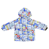 Kids Velvet Hooded Puffer Jacket