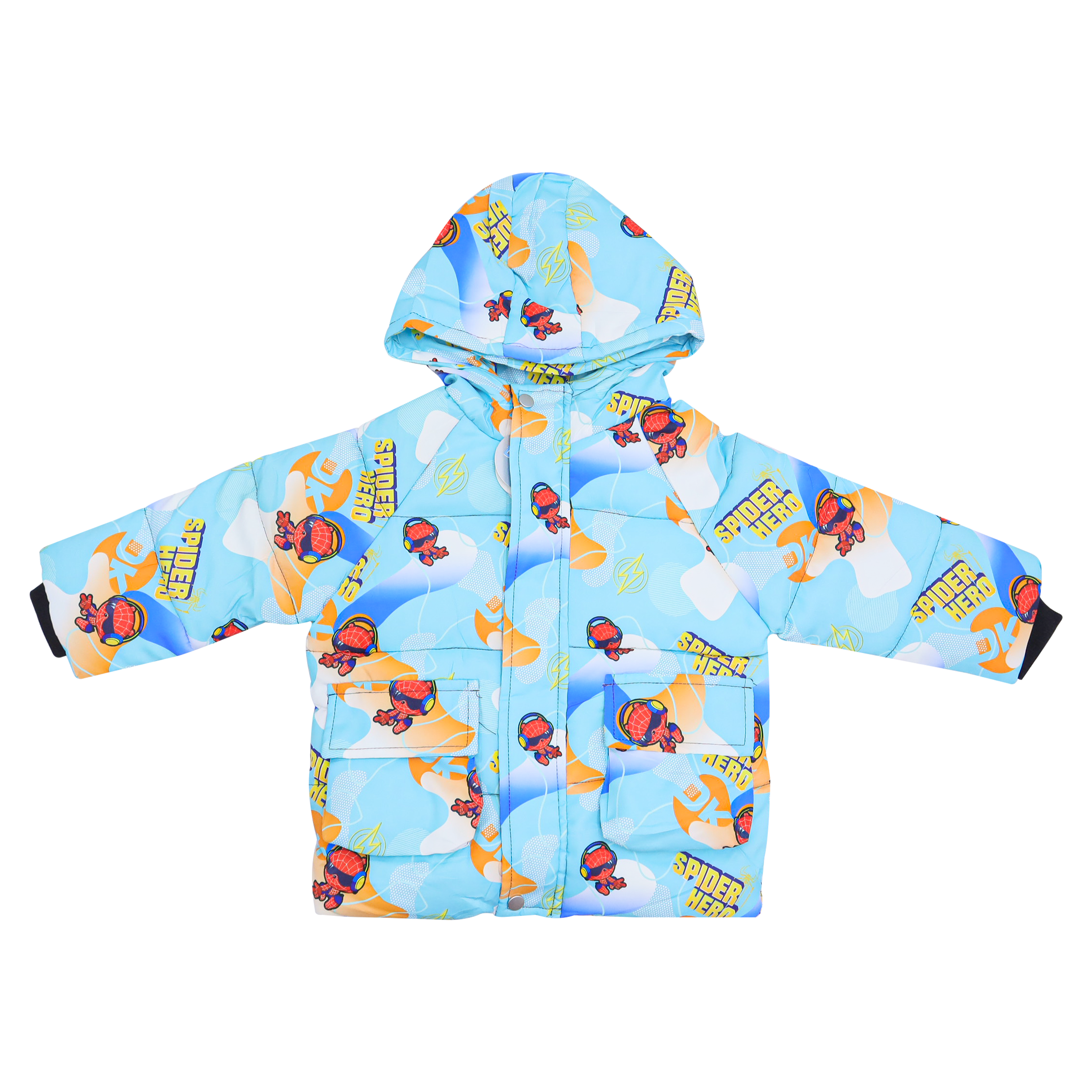 Kids Hooded Velvet Puffer Jacket