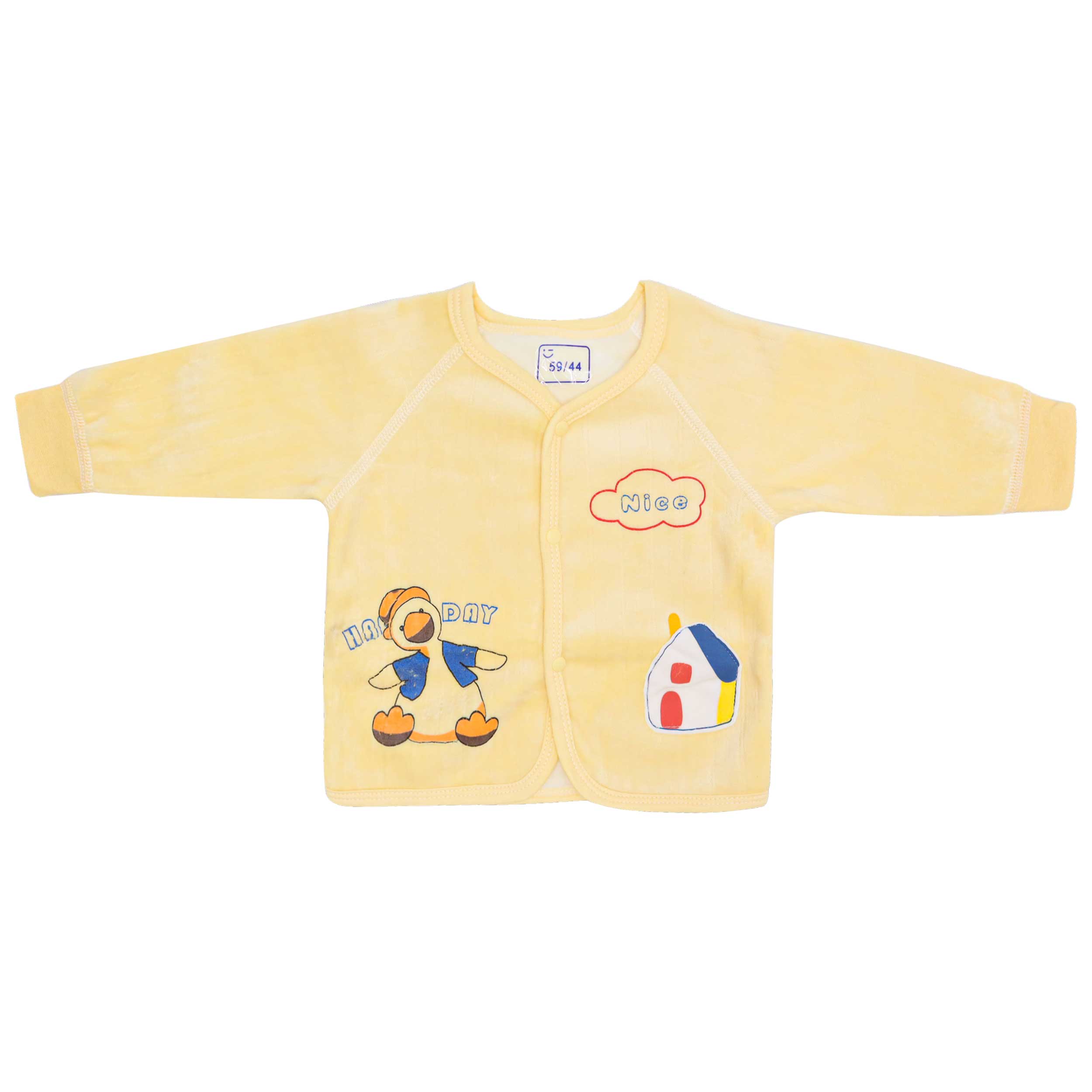 Baby Cotton Yellow Night Suit