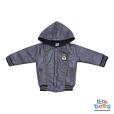 Baby Hooded Jacket & Denim Pant Set | Little Darling