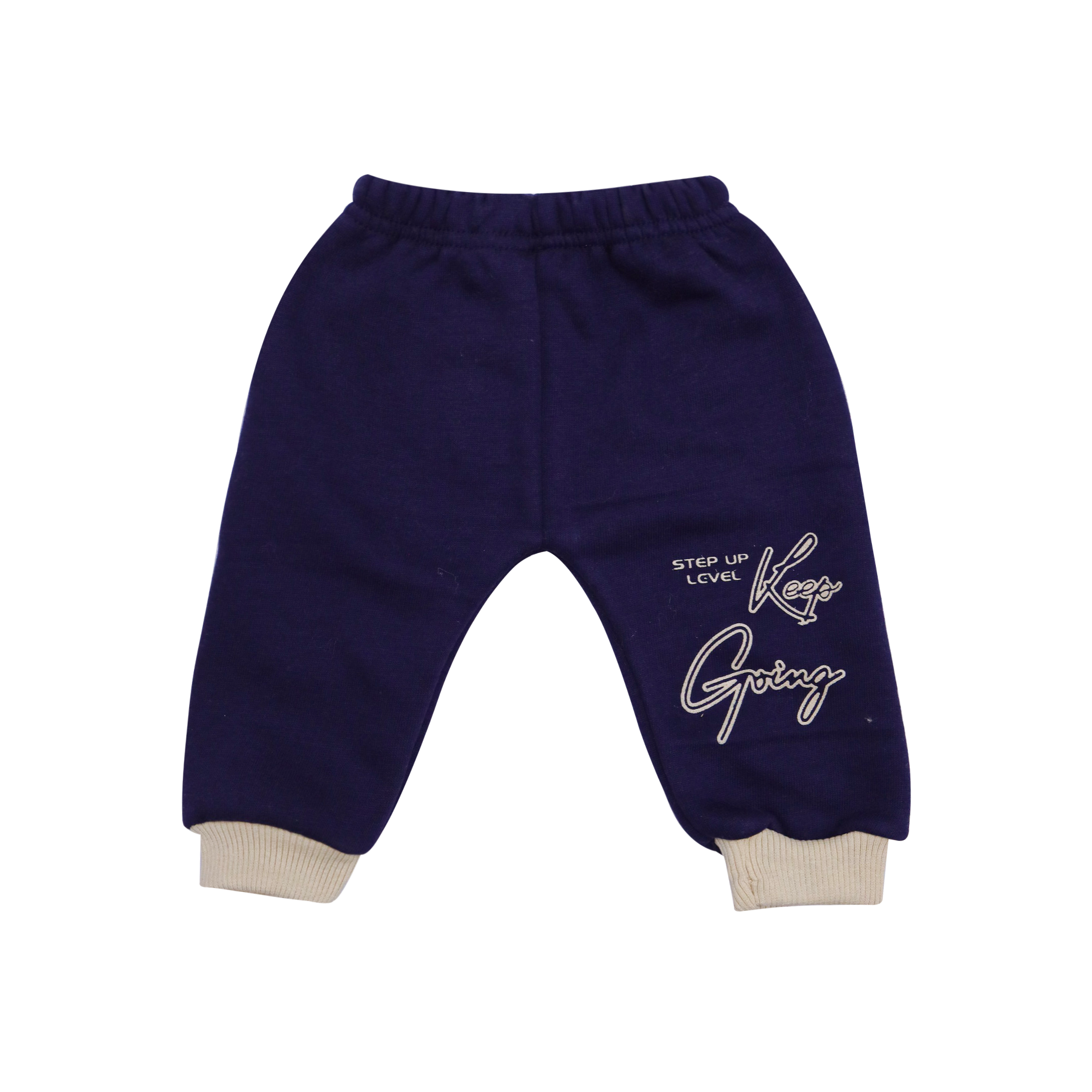 Kids Printed Sweatshirt & Jogger Set Beige & Navy