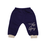 Kids Printed Sweatshirt & Jogger Set Beige & Navy