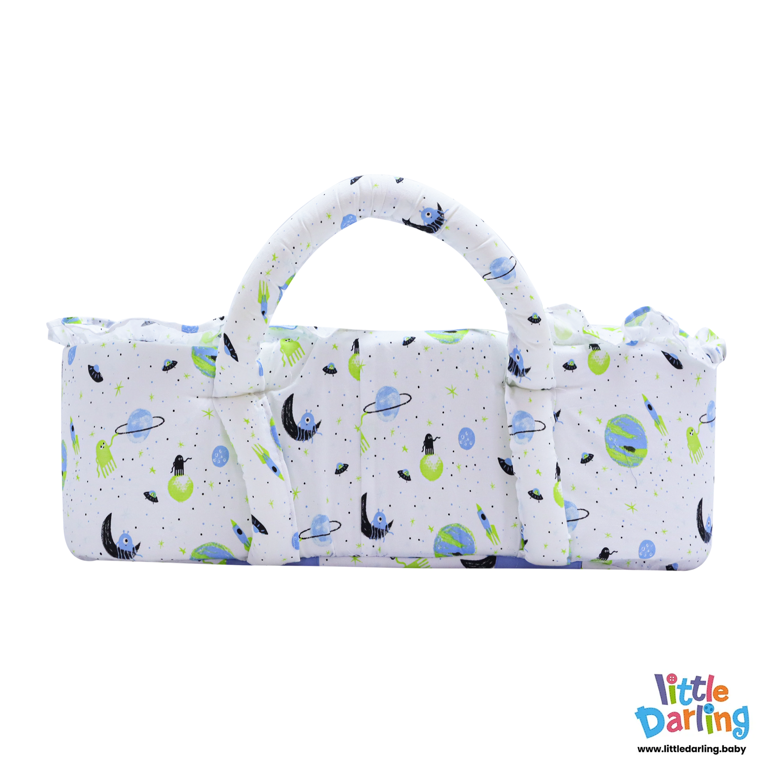 Infant Moses Basket Galaxy Print by Little Darling