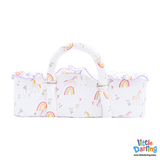 Infant Moses Basket Unicorn Print | Little Darling