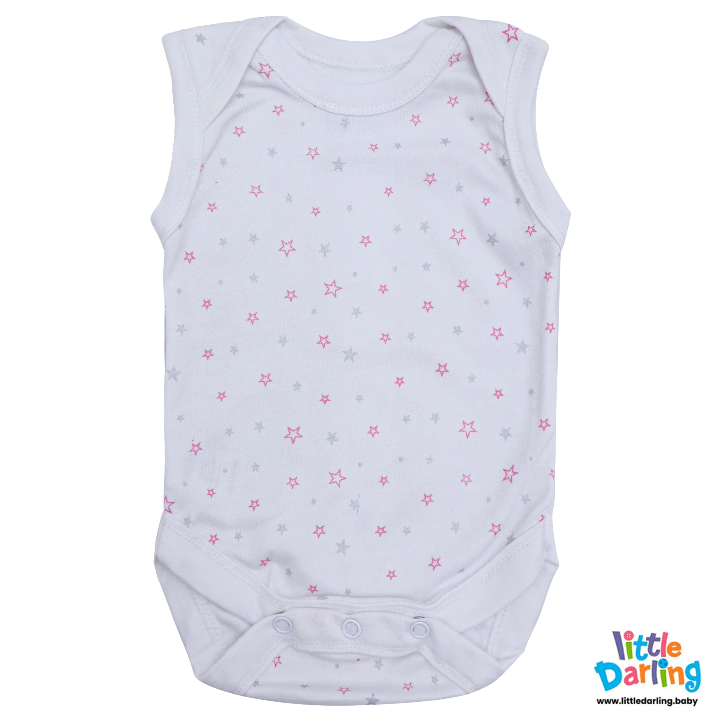 Baby Bodysuit Pk Of 3 Sleeveless Princess by Little Darling