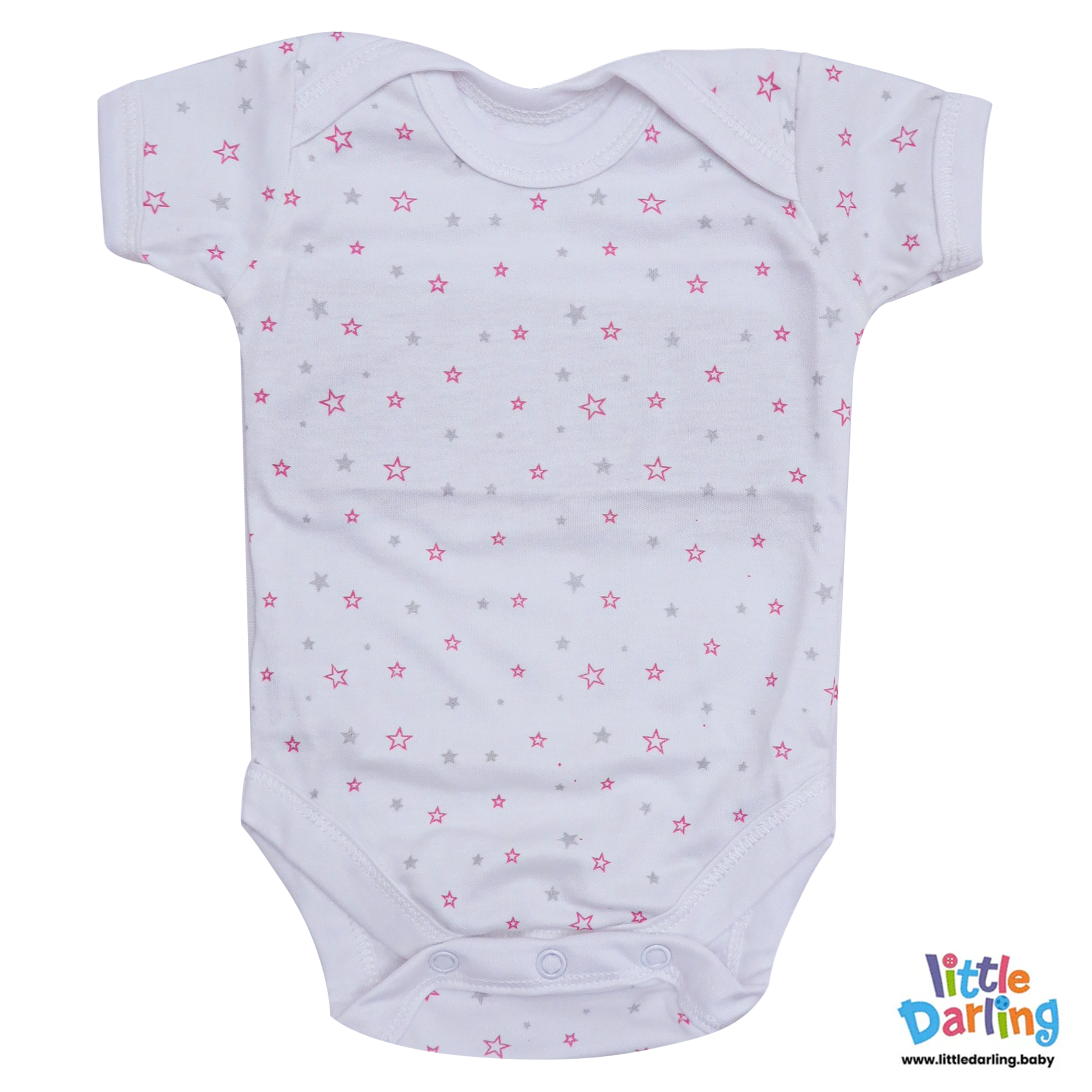 Baby Bodysuit Pk Of 3 Short sleeve Princess by Little Darling