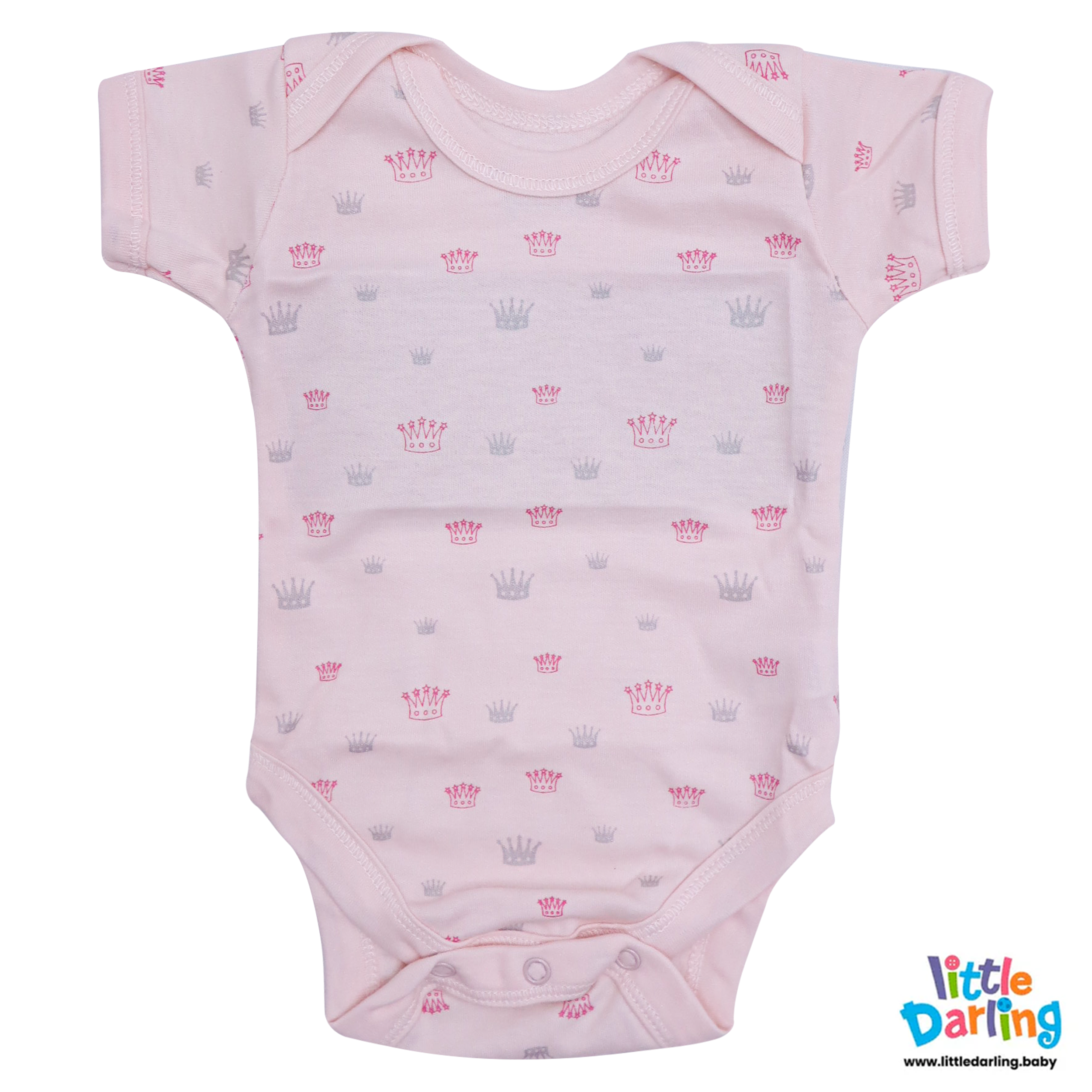 Baby Bodysuit Pk Of 3 Short sleeve Princess by Little Darling