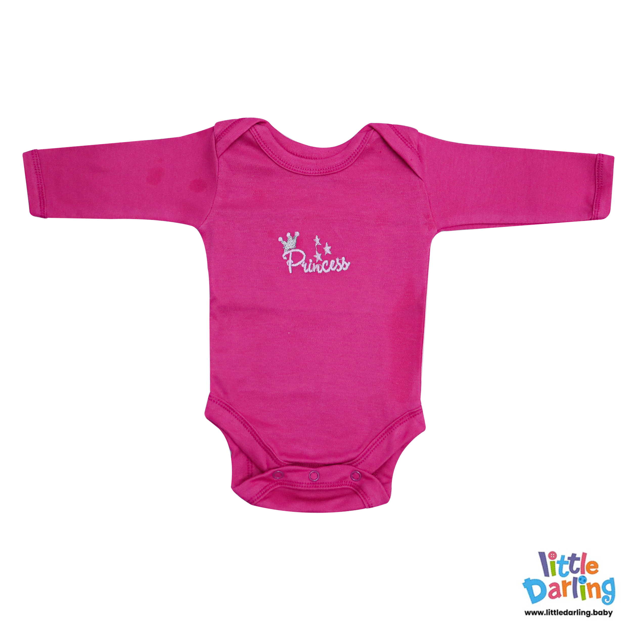 Baby Bodysuit Pk Of 3 Full Sleeve Princess by Little Darling