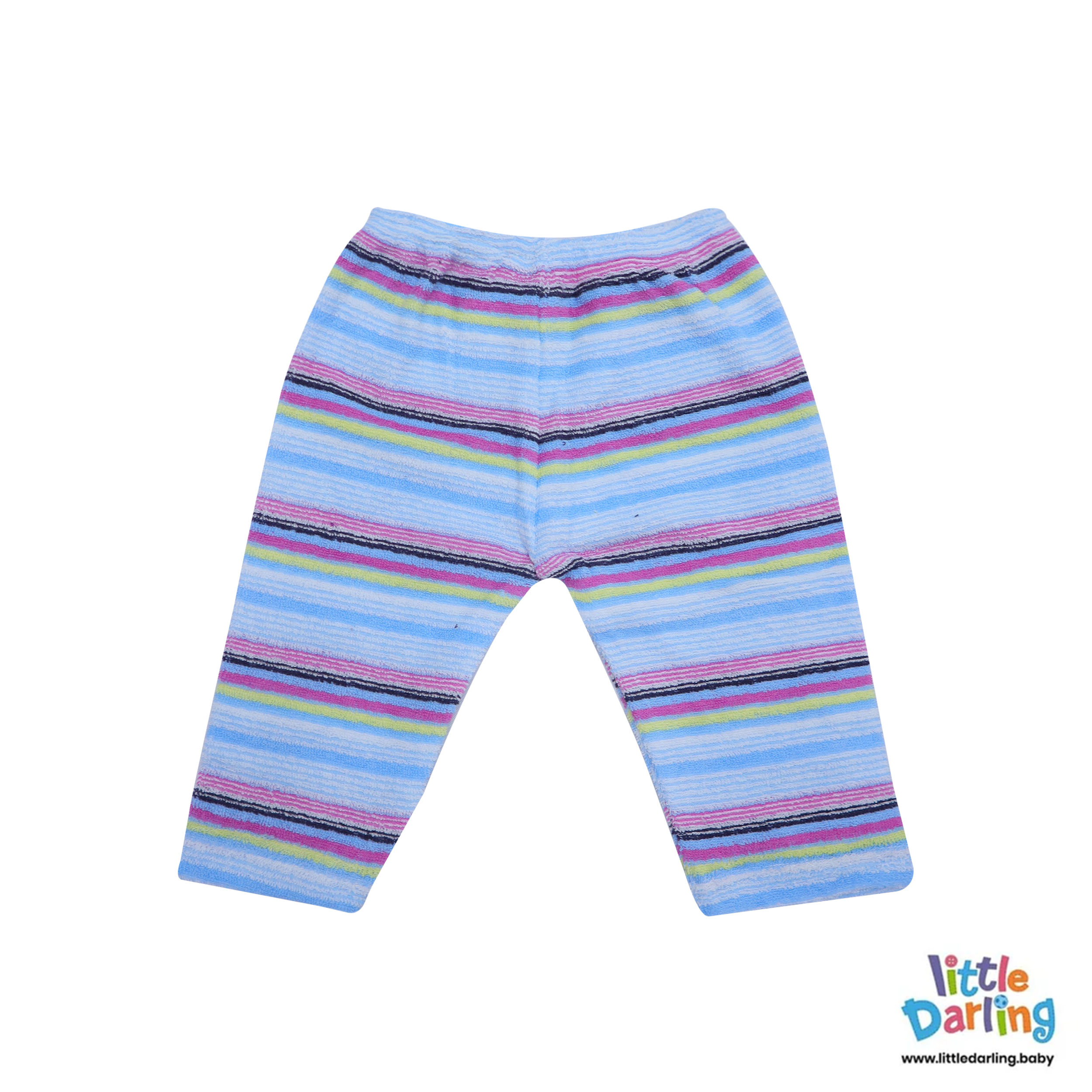 Baby Night Suit Multi Stripes by Little Darling