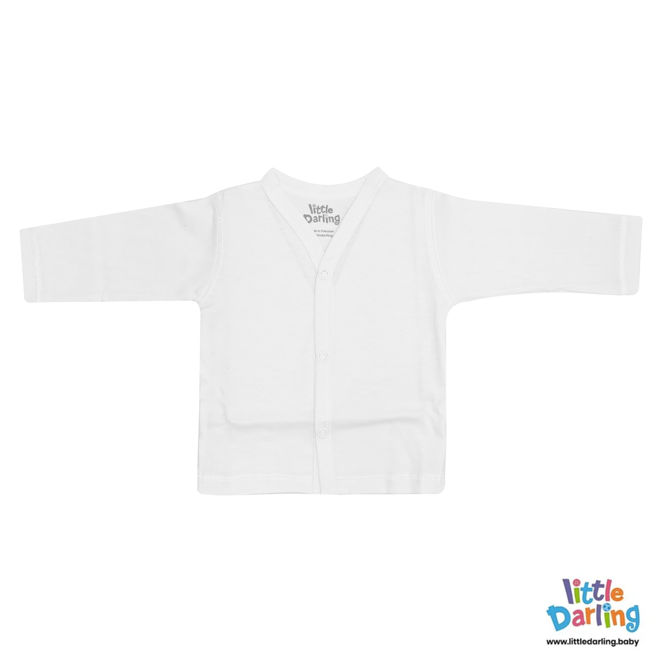 Baby Night Suit White Color by Little Darling